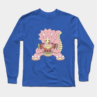 cute triceratops Long Sleeve T-Shirt